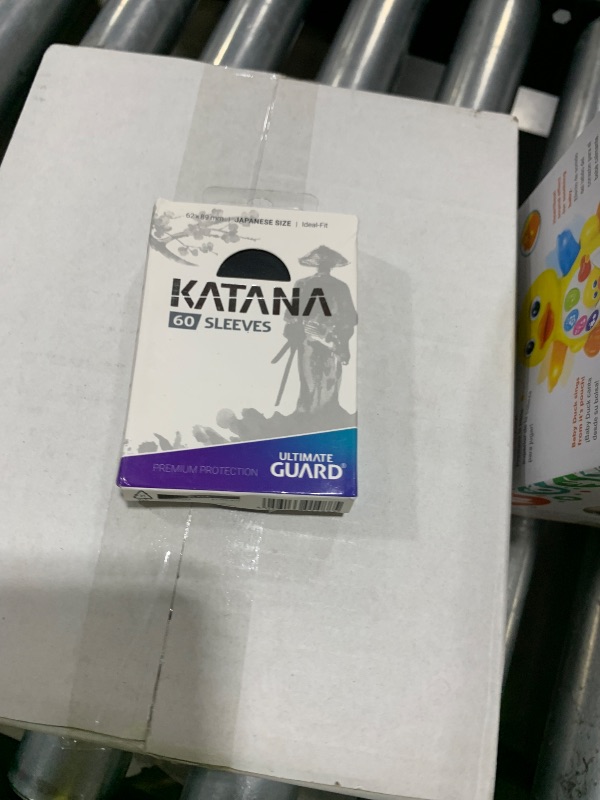 Photo 1 of Ultimate Guard Katana Card Sleeves: 60 Japanese Size TCG Sleeves, 62 x 89mm, Black Back, Tournament Sleeves, No PVC & Acid-Free, High Clarity