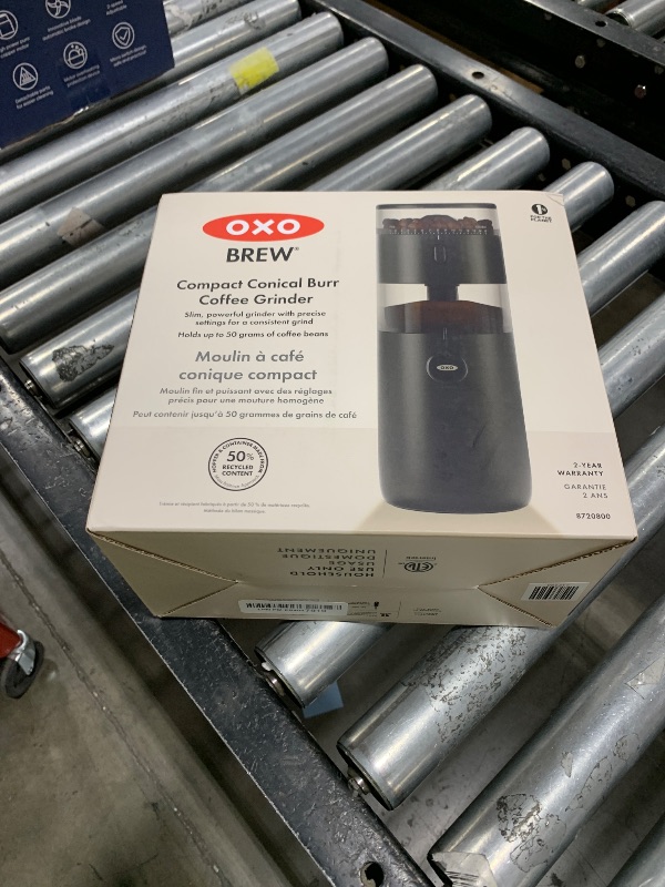 Photo 1 of OXO Brew Compact Conical Burr Coffee Grinder