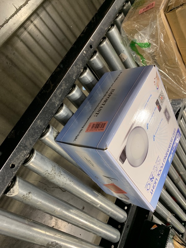 Photo 1 of 6Inch 60Ft WiFi LED Spa Pool Lights for Inground Pool with Triple Control (APP/Remote/Controller), 20W Color Changing Underwater Swimming Pool Light for Wet Niches
