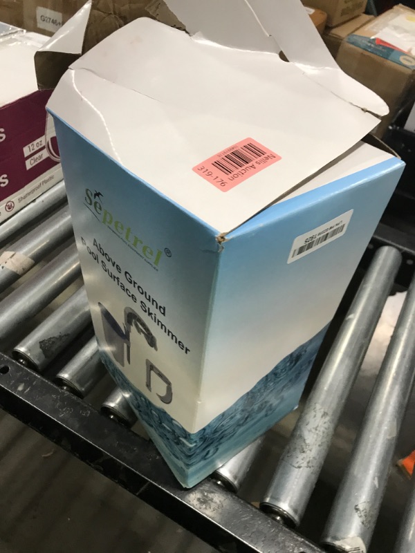 Photo 1 of Sepetrel Above Ground Pool Surface Skimmer, Wall Mount Pool Maintenance Accessories for Inflatable Collars, Tubular & Metal Frame Pools, Floating Skimmer Basket - Efficiently Removes Debris