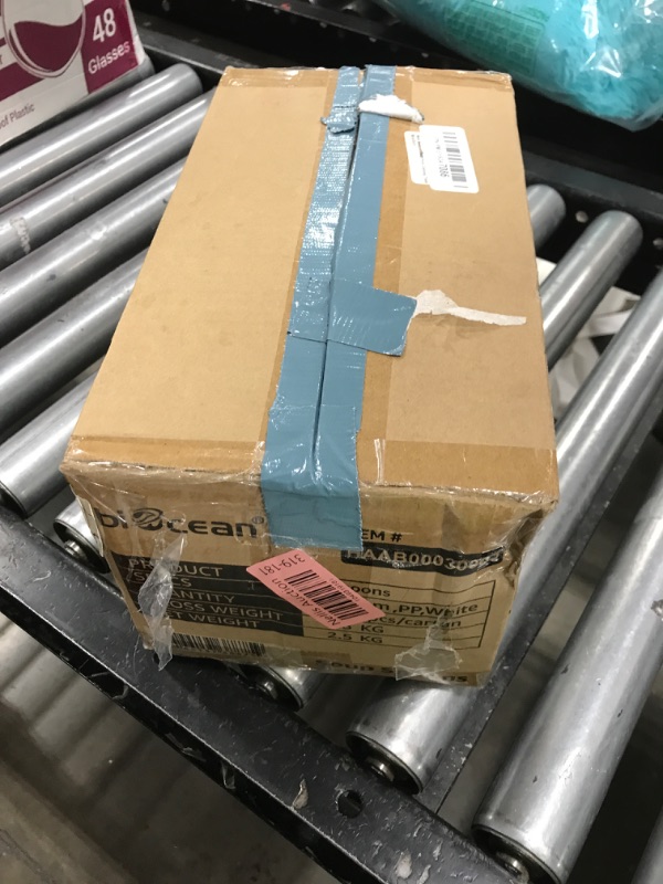 Photo 1 of 1000PCS Disposable Plastic Spoons Silverware Bulk Soup Spoon White Reusable Heavy Duty Disposable Cutlery Plastic Utensils Flatware for Home Restaurant Party Picnic Camping Travel (Soup Spoon-1000pcs)