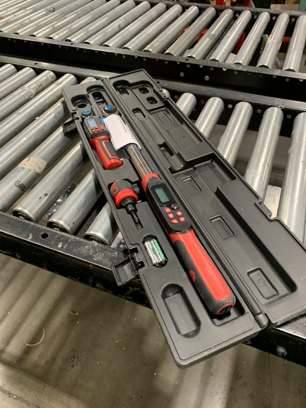 Photo 1 of VANPO Digital Torque Wrench, 2Pcs 1/4" (1.1-22.1Ft.lb/1.5-30Nm) & 1/2" (7.38-147.5Ft.lb/10-200Nm) Electronic Torque Wrench Set with Buzzer, LED Indicator, Preset Value, Data Storage for Bike Moto Car