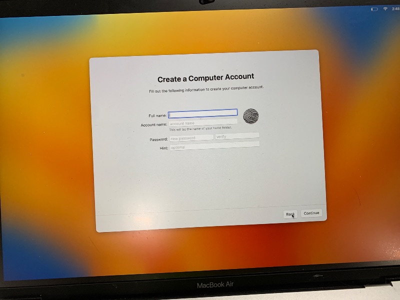 Photo 1 of Apple Macbook Air 13" (WiFi) 3.20 GHz M1 9GB 128GB SSD Space Gray |MGNF3LL/A (2020)]