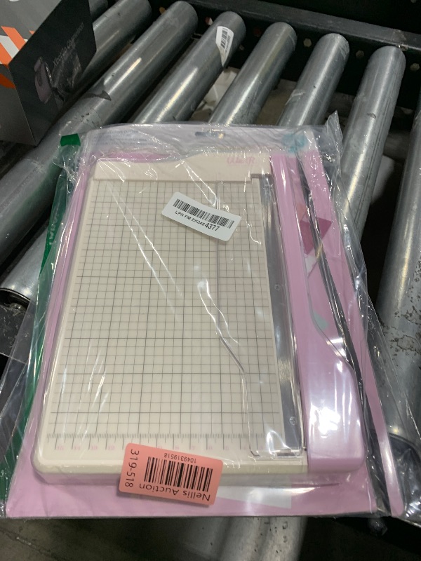 Photo 1 of We R Memory Keepers Mini Guillotine Paper Trimmer – Lilac, Compact Paper Cutter, 1/4-Inch Grid for Precision Cutting, Cuts Up to 3 Sheets, Perfect for Card Making, Journals, and Small Craft Projects