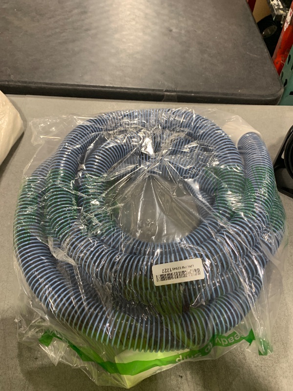 Photo 1 of BEWAVE Pool Vacuum Hose, Above/In Ground Manual Heavy Duty Swimming Pool Hose with Swivel Cuff, 1-1/2 In x 18 Ft