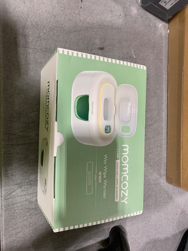 Photo 1 of Momcozy Baby Wipe Warmer, Innovative Spring Design, Large Capacity Wipes Dispenser, Fast and Even Heating, 4 Modes of Temperature Heating Control, Diaper Wipe Warmer with Night Light