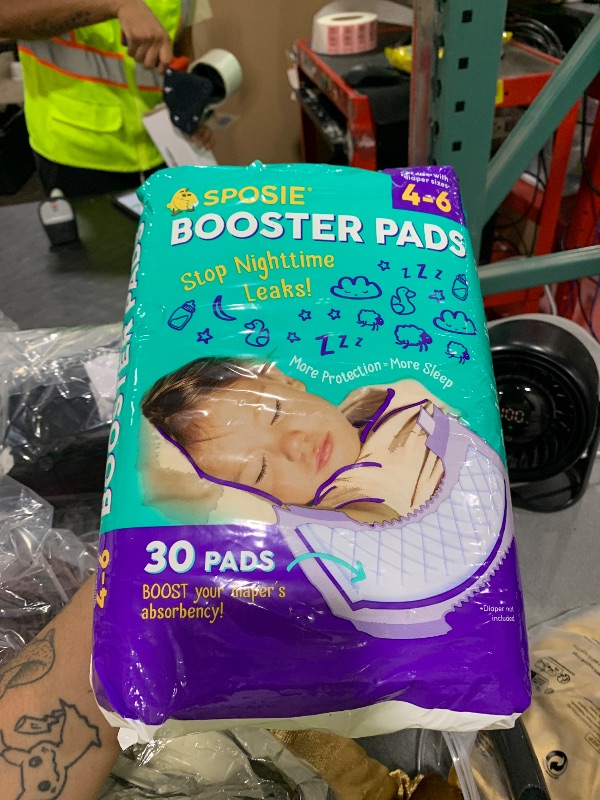 Photo 1 of Sposie Diaper Booster Pads, Size 4-6, 30 Count - Hypoallergenic, Dermatologist and Pediatrician Tested, Fragrance, Latex, Chemical and Cruelty-Free, Made in USA