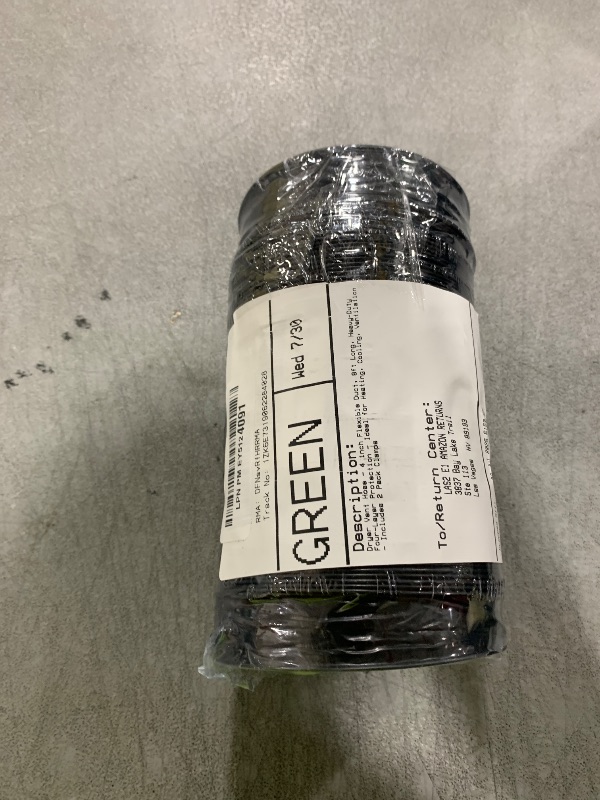 Photo 1 of Dryer Vent Hose - 4 inch Flexible Duct, 8ft Long, Heavy-Duty Four-Layer Protection - Ideal for Heating, Cooling, Ventilation - Includes 2 Pack Clamps