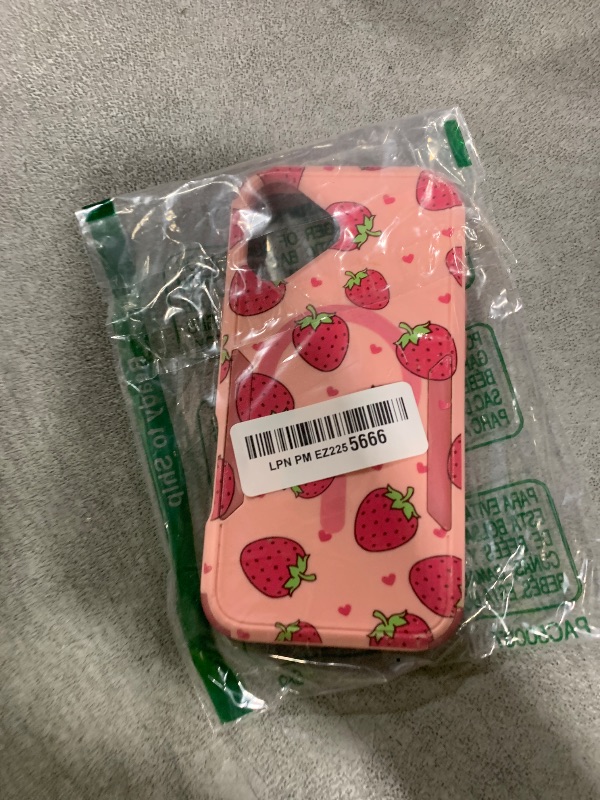 Photo 1 of LISEVO for iPhone 16 Plus Case - Compatible with MagSafe Women Cute Girls Magnetic Plustective Phone Cover Strawberry Girly Kawaii Heavy Duty ShockPlusof Funda for Apple 16 Plus Cases