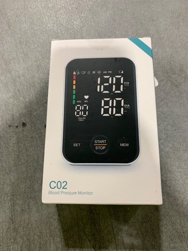 Photo 1 of Oklar Blood Pressure Monitor Upper Arm Monitors for Home Use BP Machine Sphygmomanometer with 2x120 Reading Memory Adjustable Arm Cuff 8.7"-15.7" Large Display with LED Background Light Storage Bag