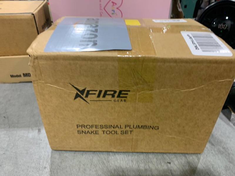Photo 1 of 35 FT Drain Snake 2.0 with Double Mode, 10-In-1 Drain Auger for Sink and Drain Unblocking, Plumbing Snake for Real DYIs (Frosted Red)