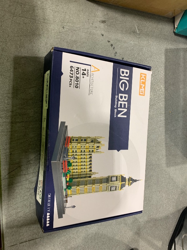 Photo 1 of KLMEi Real Architecture London Elizabeth Tower Big Ben Micro Building Blocks Set for Adults 6473 PCS - World Famous Architectural Model Gifts for Teens Kids Age of 14+