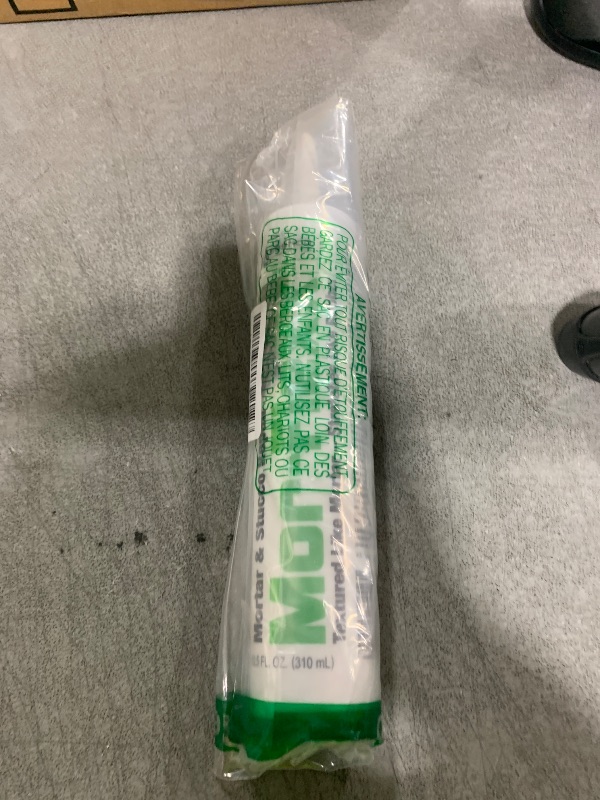 Photo 1 of Mor-Flexx Textured Caulk, White,10.5 oz (Pack of 1)
