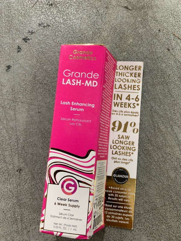 Photo 1 of Grande Cosmetics GrandeLASH-MD Lash Enhancing Serum, 1 ml - 6-week starter supply