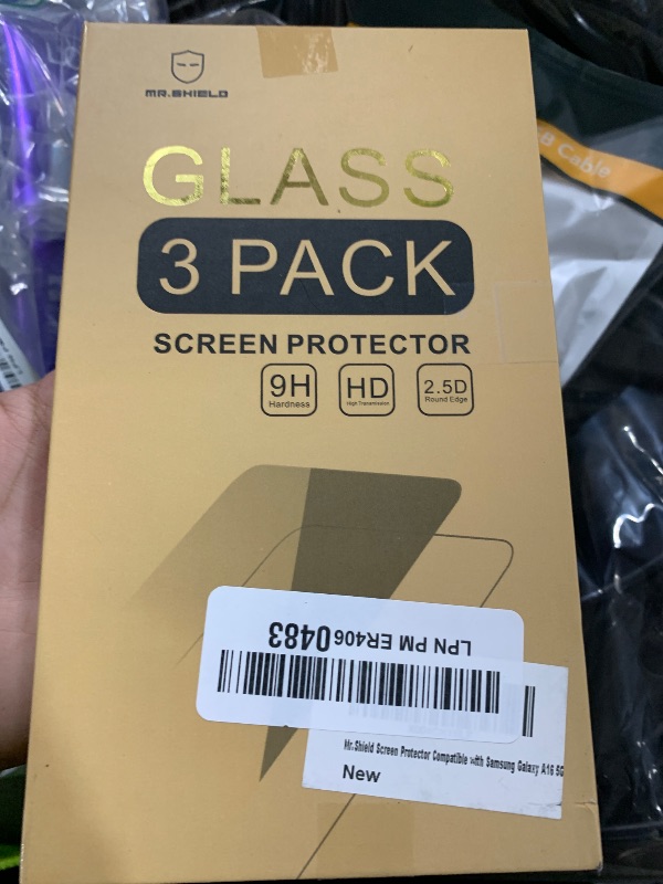 Photo 1 of Mr.Shield Screen Protector compatible with Samsung Galaxy A16 5G / Galaxy A16 4G LTE [Tempered Glass] [3-Pack] [Japan Glass with 9H Hardness]