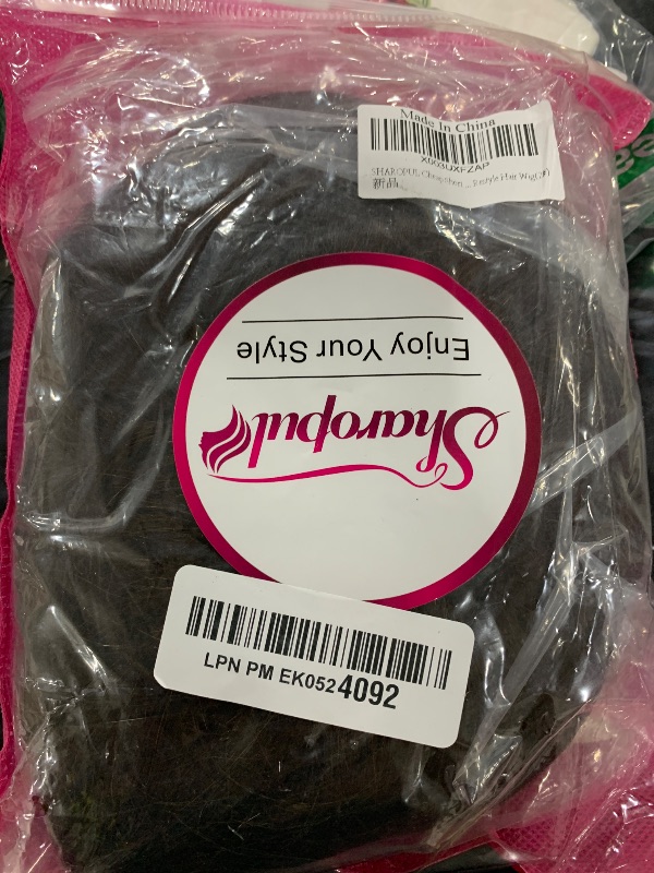 Photo 1 of SHAROPUL Cheap Short Human Hair Wig For Women Dark Brown Remy Natural Hair Wavy Light Weight Glueless Short Pixie Cut Can Restyle Hair Wig(2#)