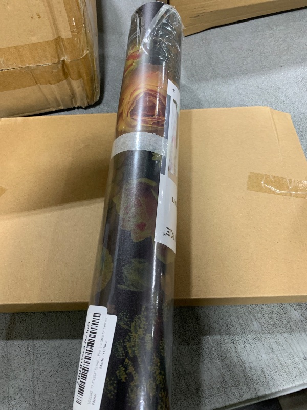 Photo 1 of VEELIKE Dark Moody Floral Wallpaper Vintage Roses Flower Peel and Stick Wallpaper for Bathroom Bedroom 17.7''x354'' Self Adhesive Floral Contact Paper for Cabinets Walls Shelves Removable Wall Paper