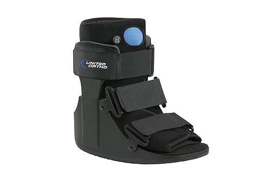 Photo 1 of United Ortho USA14111 Short Air Cam Walker Fracture Boot, Extra Small, Black
