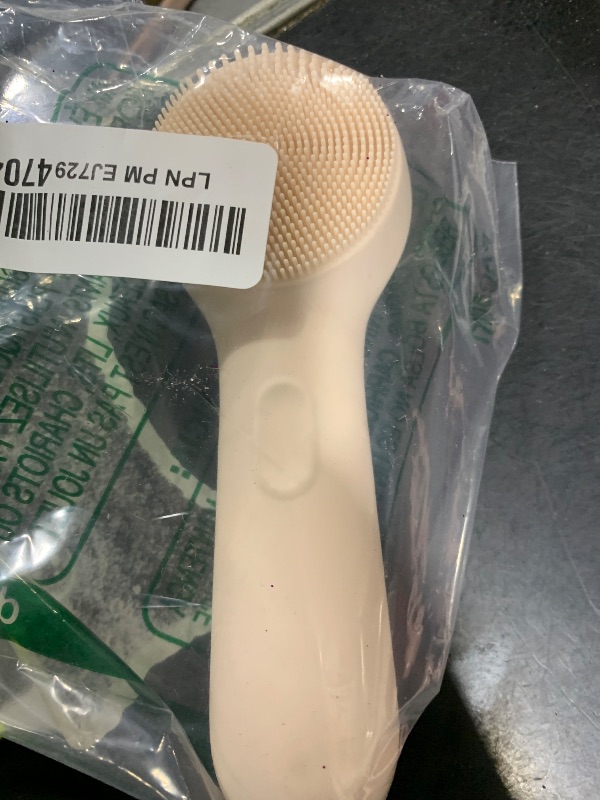 Photo 1 of Silicone Face Scrubber, NågraCoola CLIE 2.0 Facial Cleansing Brush, Rechargeable, Waterproof Face Scrub Brush for Cleansing, Exfoliating, Massaging, Electric Facial Exfoliator for Women and Men - Oat