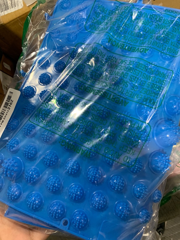 Photo 1 of Foot Massage Mat Blood Circulation Tension Release Pad TPE Colorful Foot Acupressure Mat for Home Party Game(Blue)