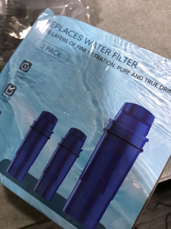 Photo 1 of Upgraded Water Filters Replacement Compatible with PUR Water Filter Pitcher and Dispensers, CRF950Z, CRF-950Z, PPF900Z, PPF951K, PPT700W, CR-1100C, Deeply Adsorb 99% Chlorine, Pack of 3, By DESENRUIS