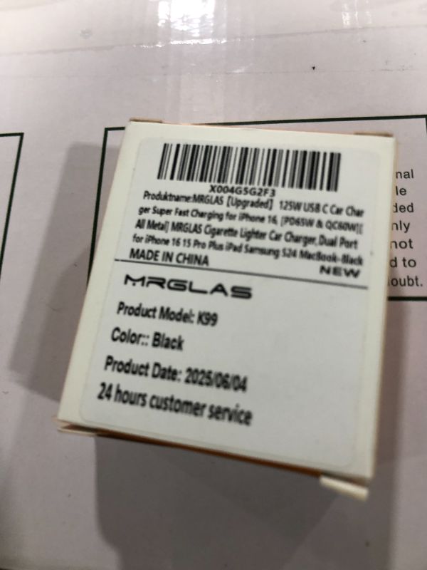 Photo 1 of ?Upgraded? 125W USB C Car Charger Super Fast Charging for iPhone 16, [PD65W & QC60W][All Metal] MRGLAS Cigarette Lighter Car Charger,Car Accessories Dual Port for iPhone 15 iPad Samsung S25 MacBook