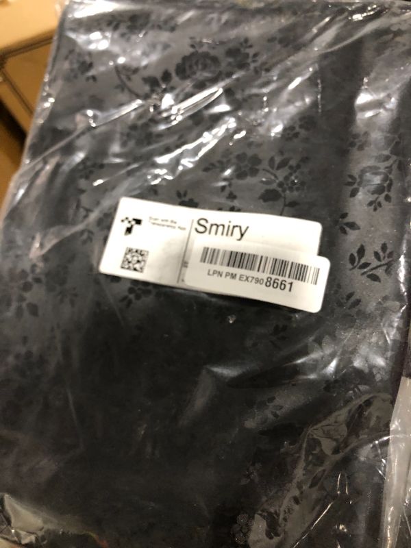 Photo 1 of Smiry Square Table Cloth, Waterproof Heavy Duty Vinyl Tablecloths, Wipeable Washable Table Cover for Kitchen and Dining Room (Black, 54" X 54")
