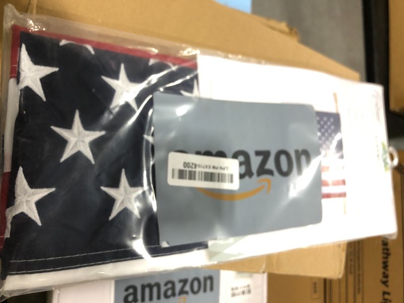 Photo 1 of Evergreen Flag American Flag 44-inch x 28-inch House Size | Heavy Duty Outdoor Premium 310D | Embroidered Stars and Stripes and Quadruple Stitched Edge | USA Residential or Commercial