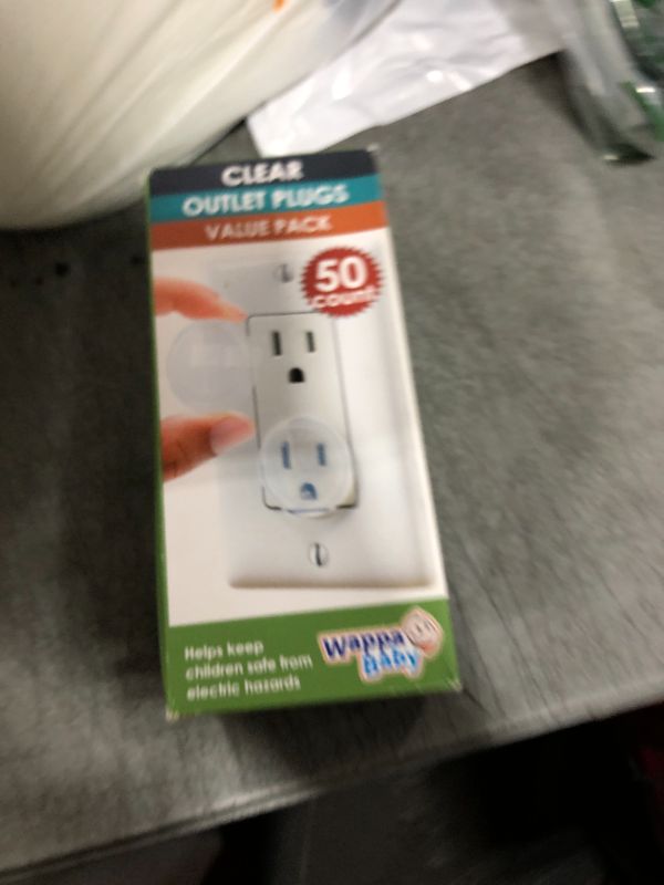 Photo 1 of Clear Outlet Covers (50 Pack) Value Pack – Baby Safety Outlet Plug Covers – Durable & Steady – Child Proof Your Outlets Easily