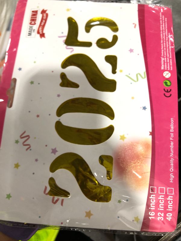Photo 1 of 2025 Balloons, 16 Inch Gold 2025 Number Balloons, 2025 Gold Balloons,2025 New Year Gold Balloons for New Year Eve Party Supplies 2025, New Years 2025, Christmas, Graduations Decorations