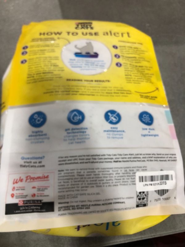 Photo 1 of Purina Tidy Cats Tidy Care Alert Cat Health Monitoring Non Clumping Cat Litter with Silica Crystals - 8 lb. Bag
