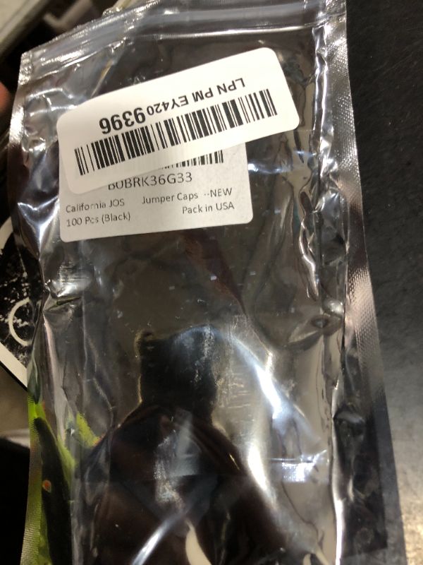 Photo 1 of 100pcs California JOS 2.54mm Black Jumper Caps Standard Circuit Board Jumper Cap Shunts Short Circuit Connection Pin Blocks