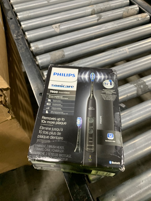 Photo 1 of Philips Sonicare ExpertClean 7500 Black, Rechargeable Electric Power Toothbrush, HX9690/05