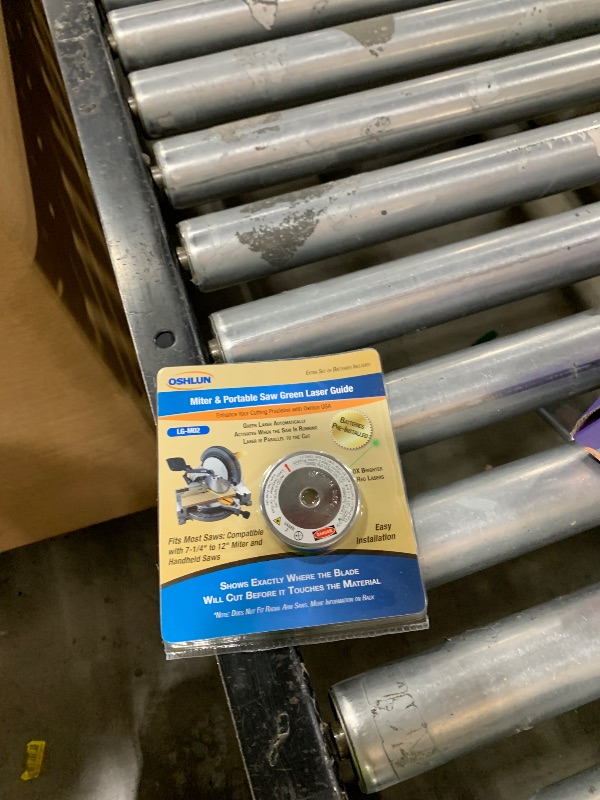 Photo 1 of Oshlun LG-M02 Green Laser Guide for Miter and Portable Saws – Brighter Line for Outdoor and High-Light Use