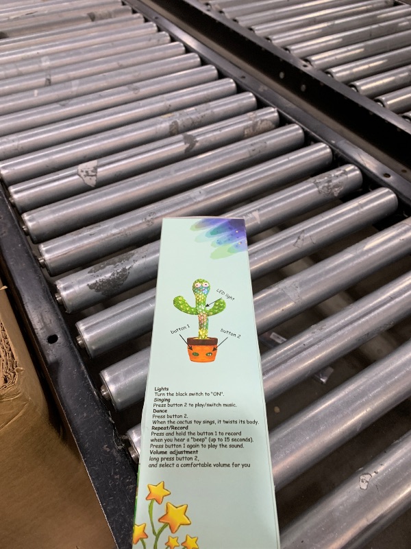 Photo 1 of Pbooo Dancing Talking Cactus Mimicking Toy,Talking Repeat Singing Sunny Cactus Toy 120 Pcs Songs for Baby 15S Record Your Sound Sing+Dancing+Recording+LED