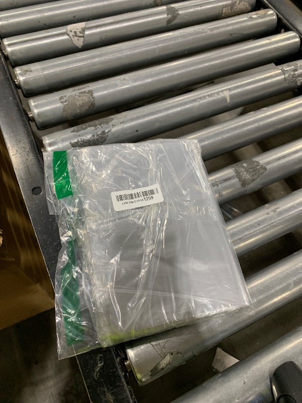 Photo 1 of Infinite Pack Silver 9x12" (100 PCs) Thank You Merchandise Bags with Die Cut Handles, Reusable Plastic for Boutique, Goodie, Gift Favors