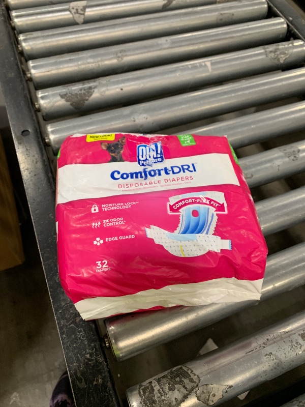 Photo 1 of OUT! PetCare Disposable Dog Diapers Female, Potty Training, Dog Diapers, Female Doggie in Heat, Puppy Training, Incontinence, Puppy Essentials 9”-14” Waist (Toy, 32ct)