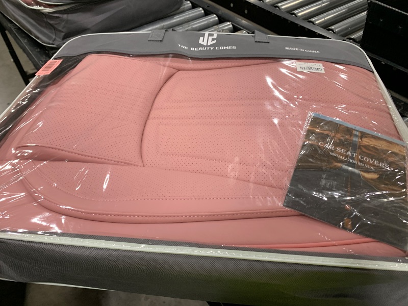 Photo 1 of BLINGBEAR Full Coverage Car Seat Covers Universal Fit for Cars SUVs Pick-up Trucks with Waterproof Leatherette in Automotive Vehicle Interior Accessories (Pink, Front Pair(Driver and passanger))