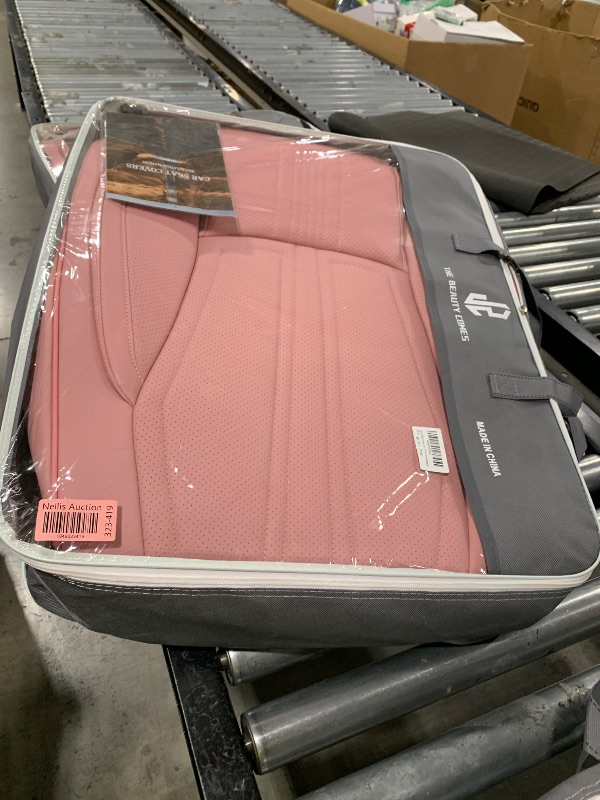 Photo 1 of BLINGBEAR Full Coverage Car Seat Covers Universal Fit for Cars SUVs Pick-up Trucks with Waterproof Leatherette in Automotive Vehicle Interior Accessories (Pink, Front Pair(Driver and passanger))