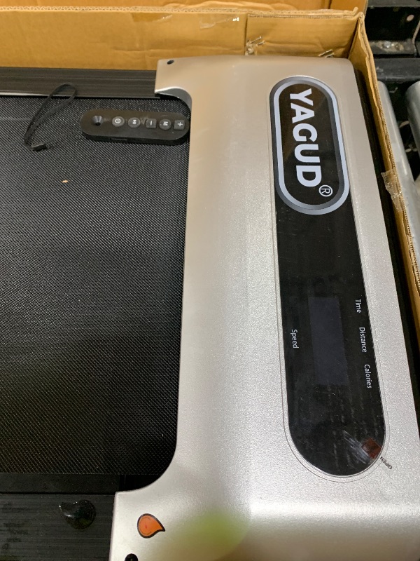 Photo 1 of YAGUD Walking Pad, Under Desk Treadmill for Home Office, 2 in 1 Portable Walking Treadmill with Remote Control, Walking Jogging Machine in LED Display