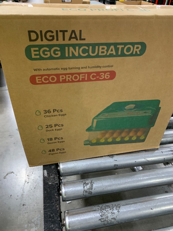 Photo 1 of 36 Egg Incubator with Auto Egg Turner Humidity Monitor, Eggs Hatching Incubators for Chicken Duck Goose Pigeon – Digital Temperature Control, Built-in Egg Candler – Ideal for Home Farm Industrial Use