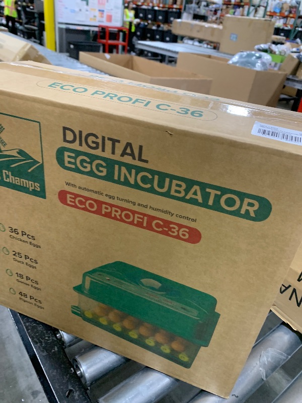 Photo 1 of 36 Egg Incubator with Auto Egg Turner Humidity Monitor, Eggs Hatching Incubators for Chicken Duck Goose Pigeon – Digital Temperature Control, Built-in Egg Candler – Ideal for Home Farm Industrial Use