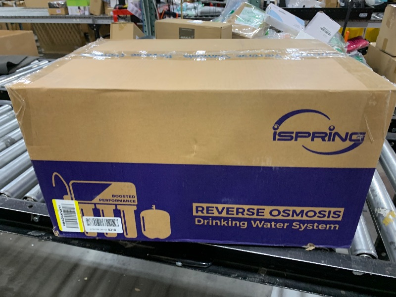 Photo 1 of iSpring RCC7P-AK, 6-Stage Reverse Osmosis System Under Sink Alkaline Water Filter and Pump, RO Drinking Water Filtration System, Patented Top-Mounted Faucet Design for Easy Installation