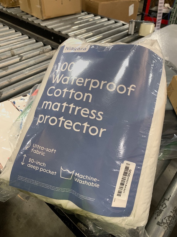 Photo 1 of 100% Waterproof King Mattress Protector - 360 Pad Protection Against Spills, Stains & Accidents for Parents & Pet Owners - Noiseless & Cooling Quilted Top (White)