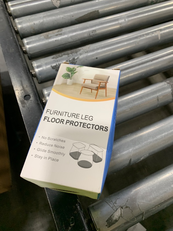 Photo 1 of 24 Pcs Chair Leg Floor Protectors for Hardwood Floors Silicone Covers to Protect Wood Tile Floors Felt Pads Furniture Leg Caps Non Slip Reduce Noise (Fit:1.3"-2")