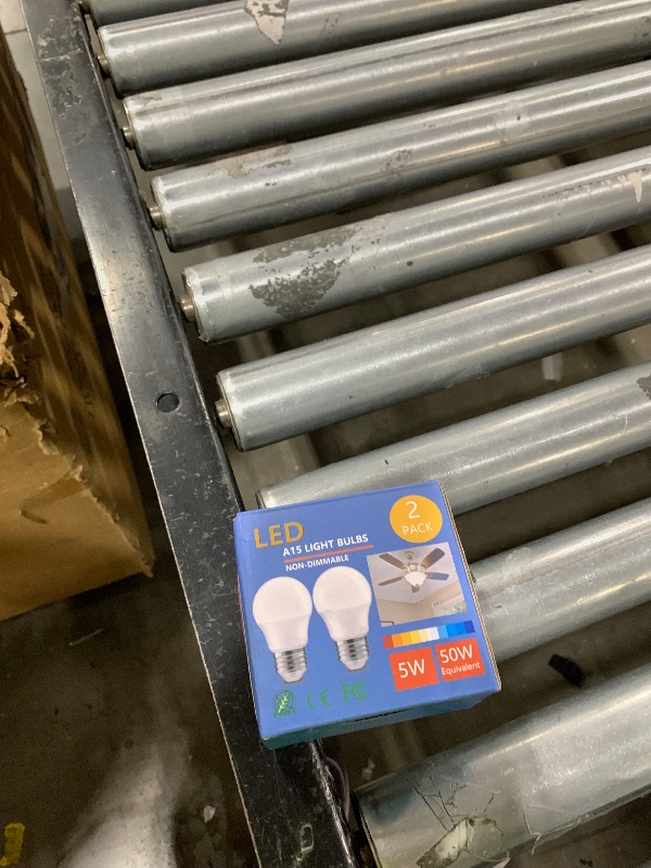 Photo 1 of NETEHA 2 Pack A15 5W 120V E26 Base LED Refrigerator Light Bulb, Non-Dimmable 50W Equivalent 3000K Warm White LED Appliance Light Bulb for Ceiling Fan and Lighting Fixtures