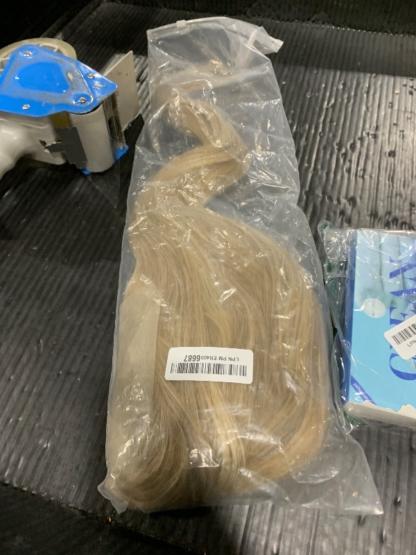 Photo 1 of BABEHERS Blonde Lace Front Wig 13x4 Pre Plucked Synthetic Wig for Women Highlight Ombre blonde Natural Looking Body Wave with Dark Roots 22 Inch for Cosplay Daily Party Use