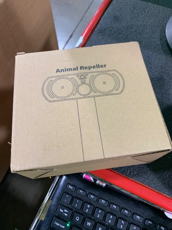 Photo 1 of Upgraded Solar Ultrasonic Animal Repellent Outdoor, Deer Repellent Devices Squirrel Cat Skunk Rabbit Raccoon Deterrent, Keep Rodent Dog Away with Motion Activated Flash Lights for Yard Garden Lawns