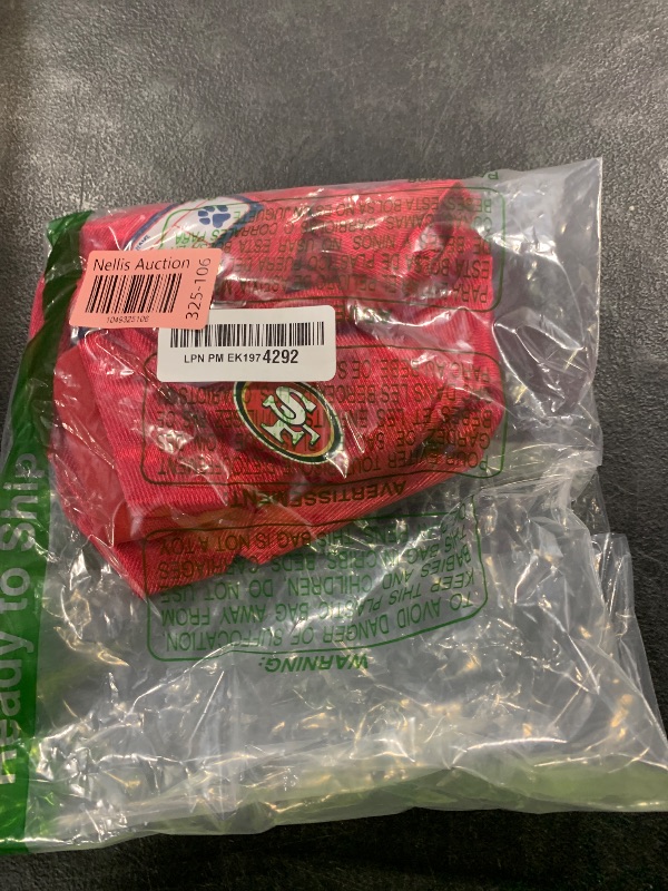 Photo 1 of Littlearth NFL San Francisco 49ers Stretch Pet Jersey,Large