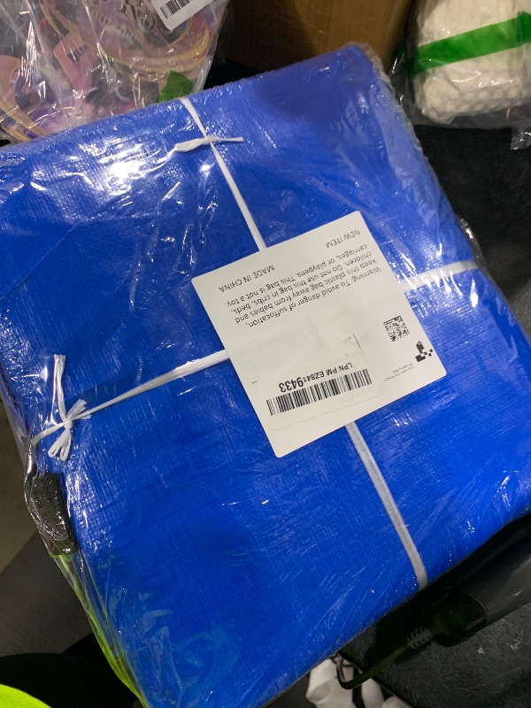 Photo 1 of TICONN Mattress Bags for Moving, Heavy Duty Queen Mattress Cover Storage Bag with Full-Around Handle and Adjustable Buckles (Blue, Queen)